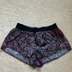 Janji 3" AFO Middle Short purple print size xs